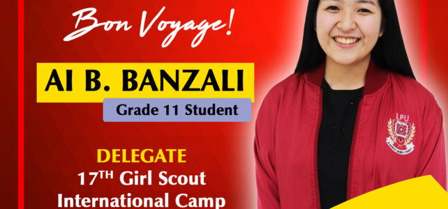 LPU Davao Grade 11 Student participates in International Camp