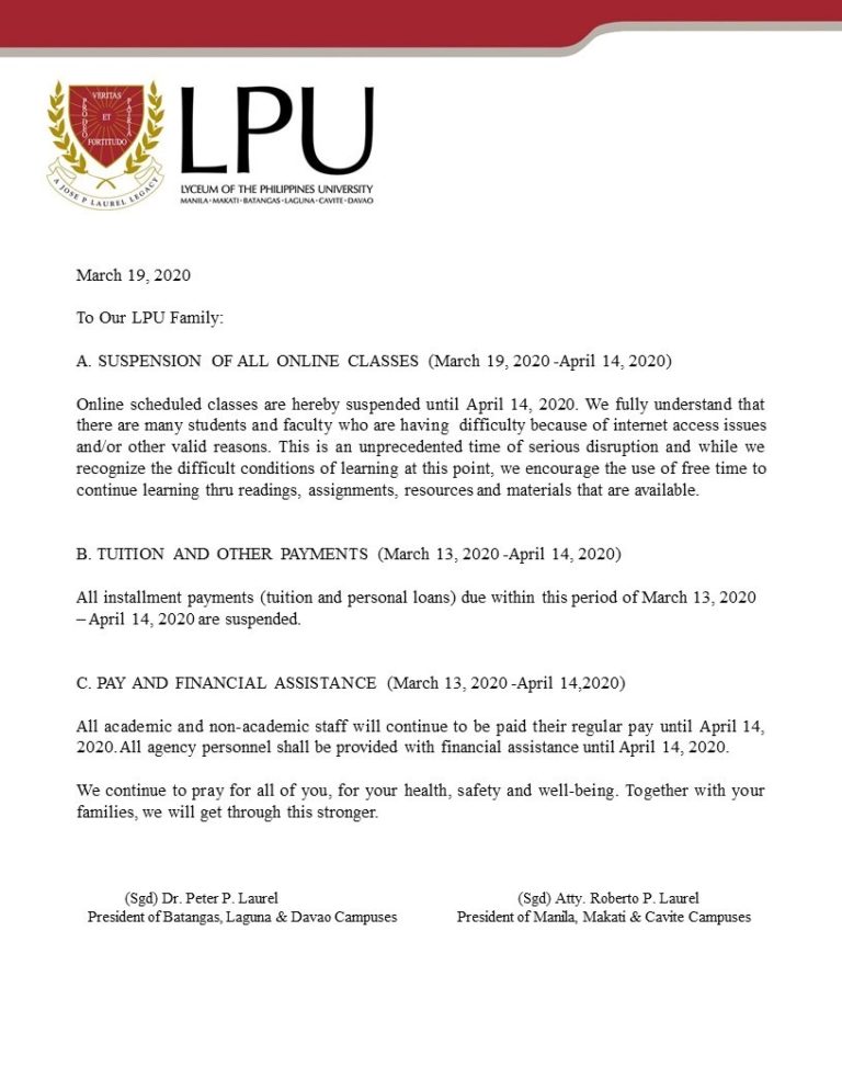 LPU System Joint Official Statement