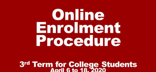 LPU Davao Online Enrolment Procedure