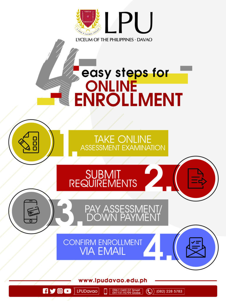 LPU Davao Online Enrollment for A.Y. 2020-2021 officially starts!