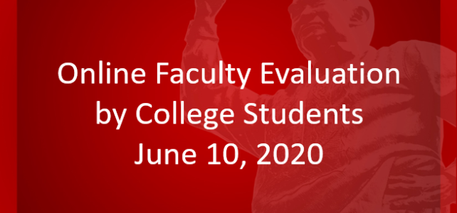 Online Faculty Evaluation