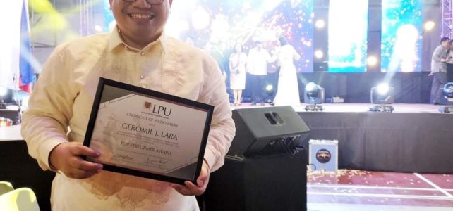 Featured LPU Davao Employee of the Month: Prof. Geromil J. Lara