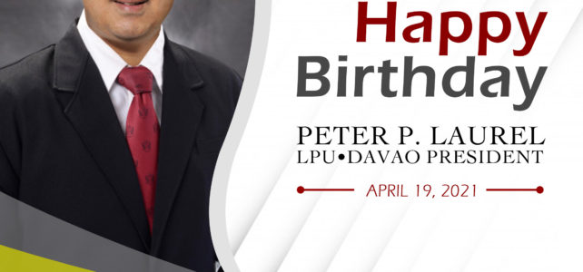 Happy Birthday, Dr. Peter P. Laurel!