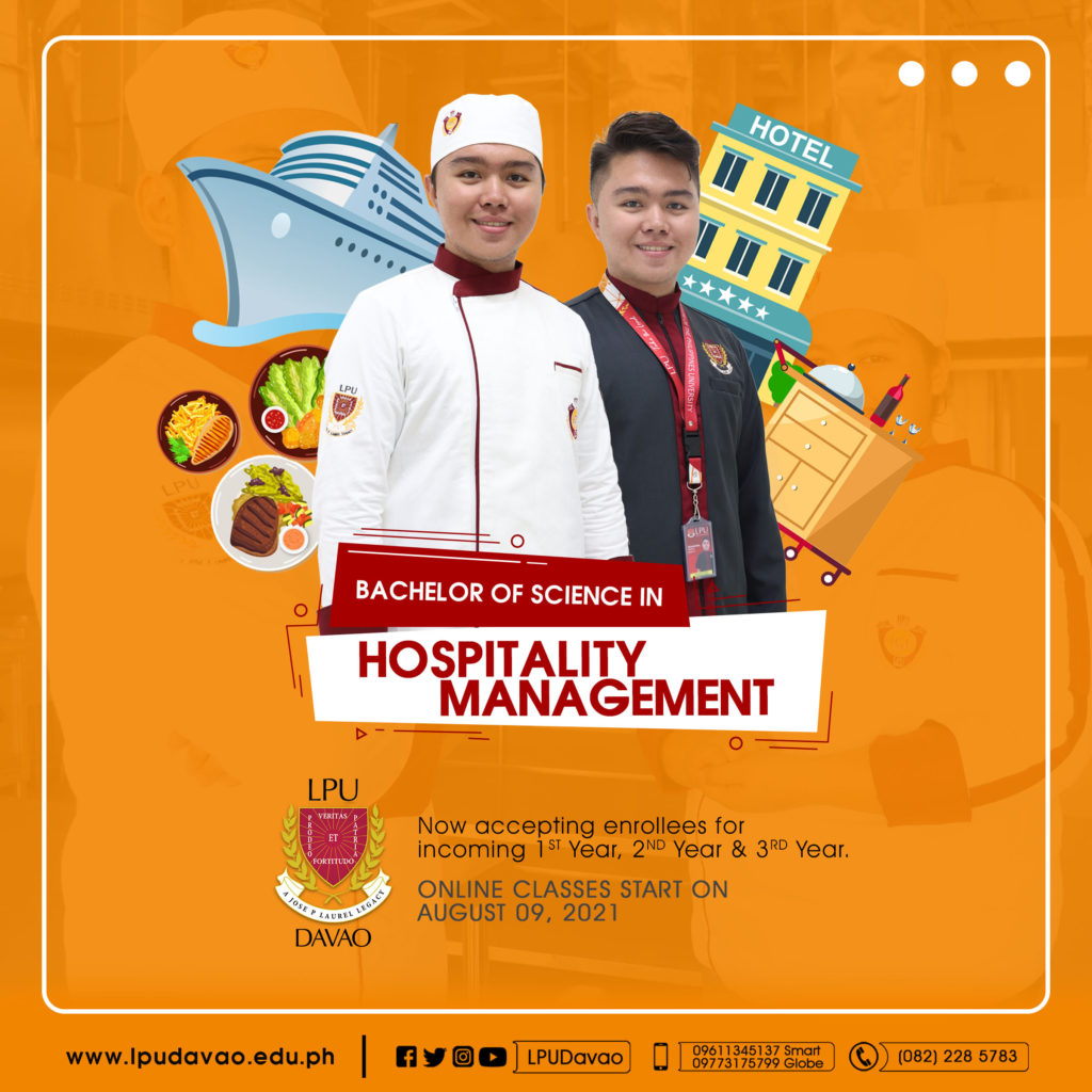 Bachelor Of Science In Hospitality Management Lyceum Of The Philippines Davao