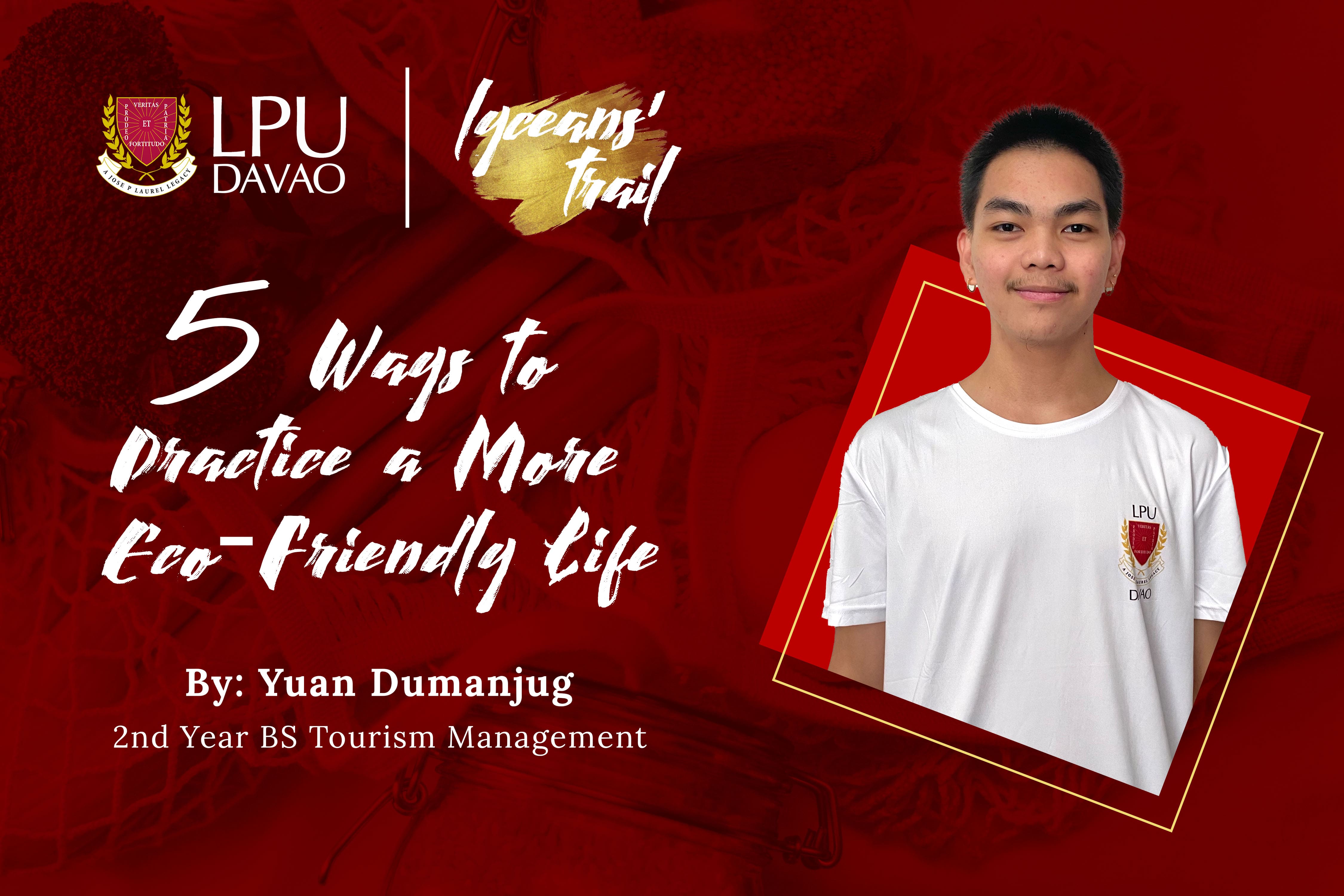 LYCEANS’ TRAIL: 5 Ways to Practice a More Eco-Friendly Life